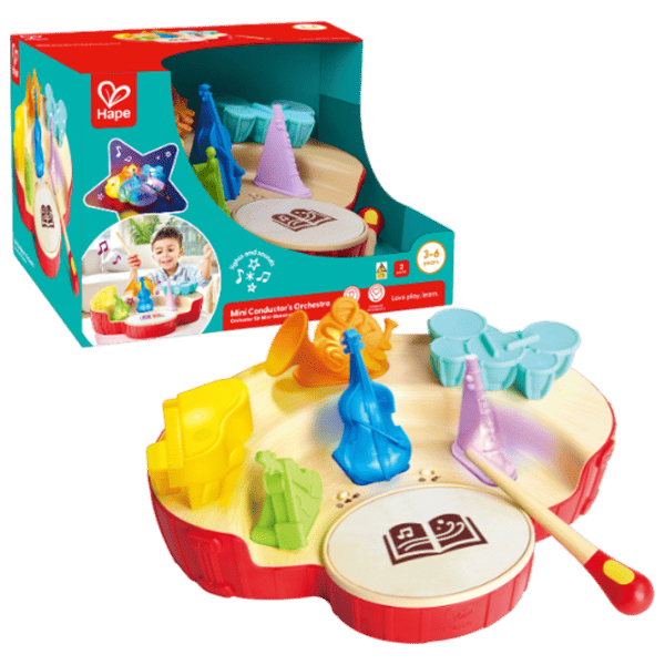 Набор музыкальных инструментов Hape Mini Orchestra of the Conductor 3 года / Красный photo 1