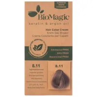 Краска для волос BioMagic Intense Ash Light Blonde Код цвета: 8/11, 0.06л