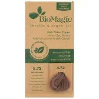 Краска для волос BioMagic Light Beige Blonde Код цвета: 8/72, 0.06л