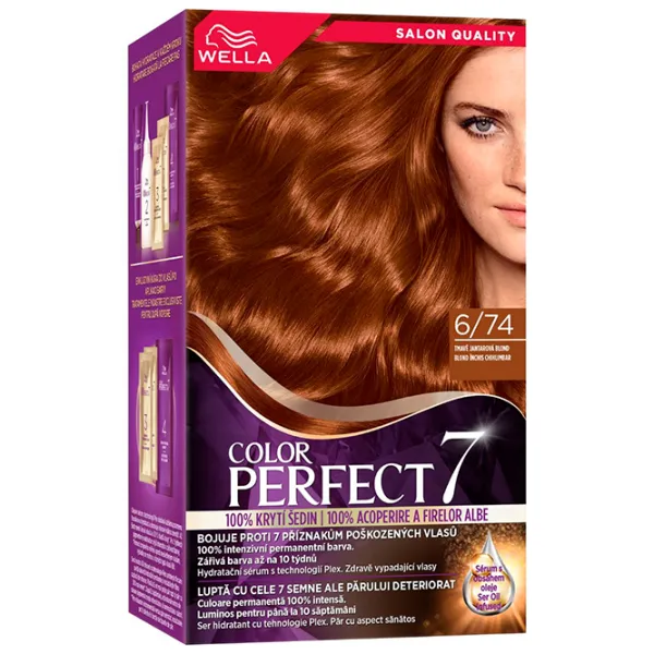 Краска для волос Wella Color Perfect Код цвета: 6/74, 0.135л photo 1