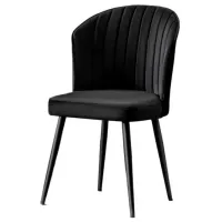 Set scaune de bucătarie Trendy Rubi Poliester/ Black Black