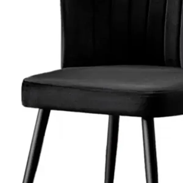 Set scaune de bucătarie Trendy Rubi Poliester/ Black Black photo 4