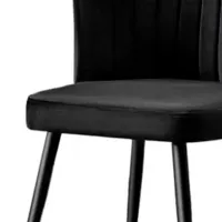 Set scaune de bucătarie Trendy Rubi Poliester/ Black Black photo 4
