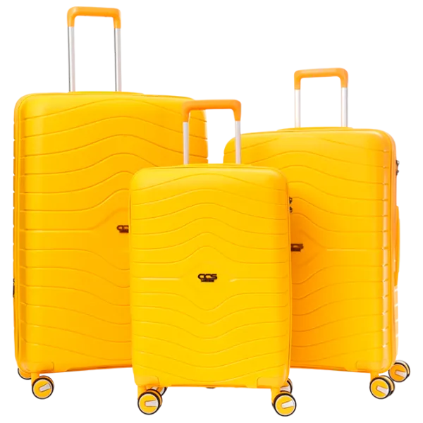 Valiză CCS 5242 Set 105l/ Yellow photo 1