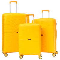 Чемодан CCS 5242 Set 105л/ Желтый