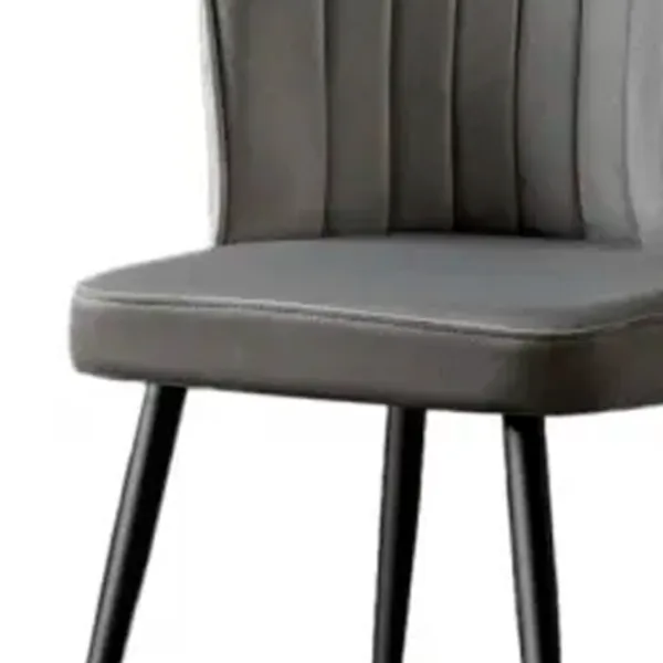 Set scaune de bucătarie Trendy Rubi Poliester/ Gray Black photo 4