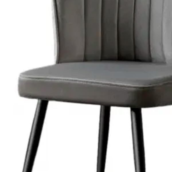 Set scaune de bucătarie Trendy Rubi Poliester/ Gray Black photo 4