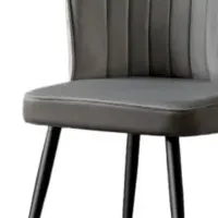 Set scaune de bucătarie Trendy Rubi Poliester/ Gray Black photo 4