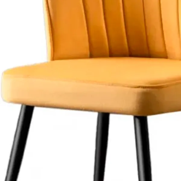 Set scaune de bucătarie Trendy Rubi Poliester/ Yellow Black photo 4