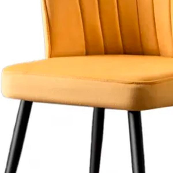 Set scaune de bucătarie Trendy Rubi Poliester/ Yellow Black photo 4