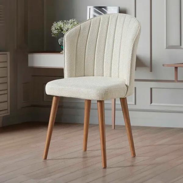 Set scaune de bucătarie Trendy Rubi Textil/ Cream Brown photo 2