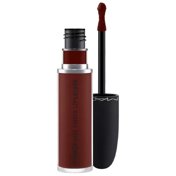 Ruj de buze MAC POWDER KISS  Stick cu aplicator / Burgundy photo 1