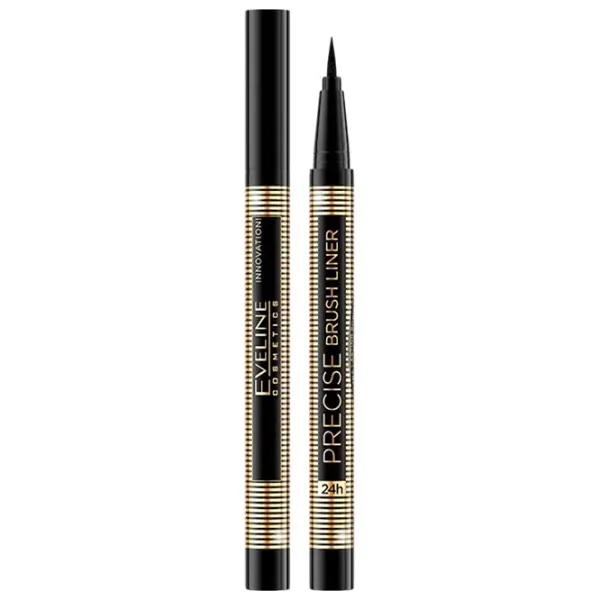 Eyeliner pentru ochi Eveline Cosmetics Precise Brush Liner Black / 18+ photo 1