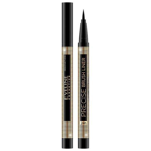 Eyeliner pentru ochi Eveline Cosmetics Precise Brush Liner Black / 18+ photo 1