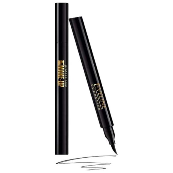 Eyeliner pentru ochi Eveline Cosmetics Art Prof Make-Up Black / 18+ photo 1