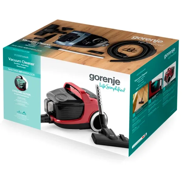 Aspirator Gorenje VC2202G4AHR 800 W / Black Red photo 5