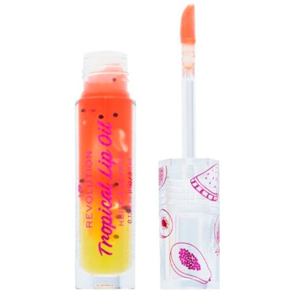 Ulei pentru buze Revolution Tasty Tropical Lip Oil 0.0038l / Orange photo 1