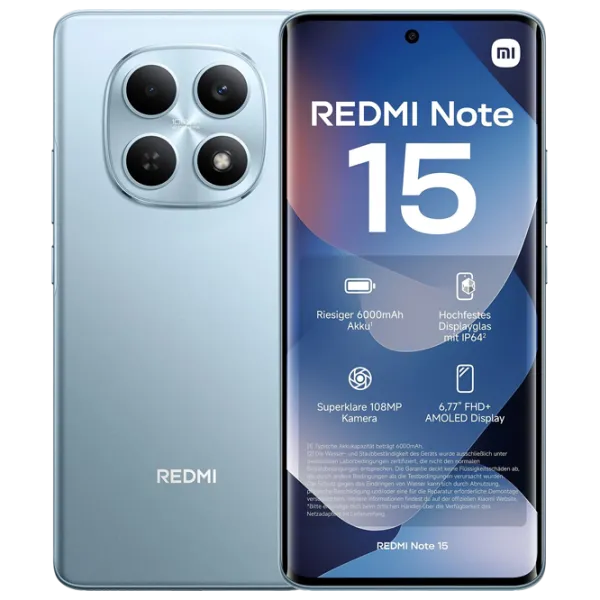 Xiaomi Redmi Note 15 4G 8 GB/ 256 GB/ Dual SIM/ Blue Glacier photo 1