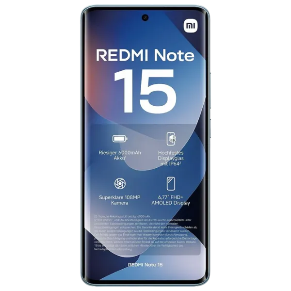 Xiaomi Redmi Note 15 4G 8 GB/ 256 GB/ Dual SIM/ Blue Glacier photo 3