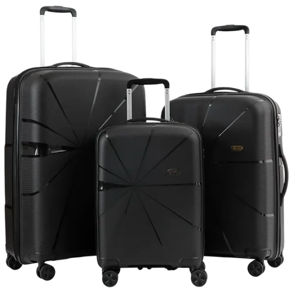 Valiză CCS 5264 Set 105l/ Black photo 1
