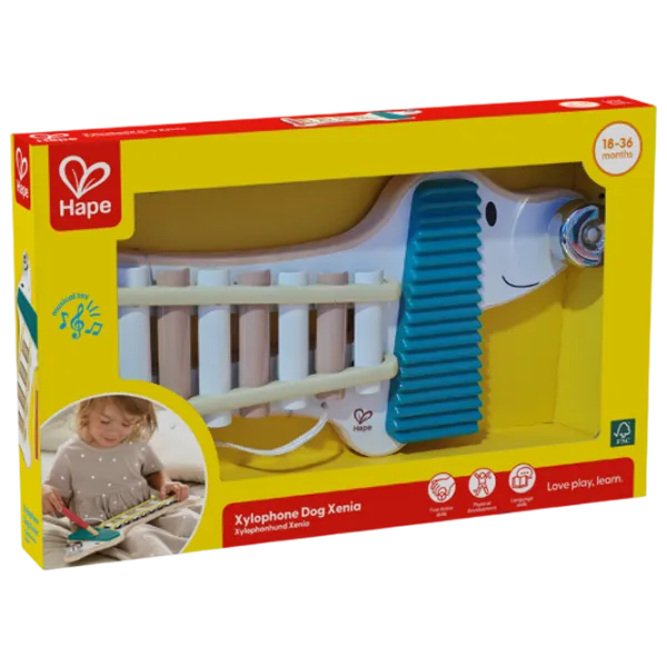 Ксилофон Hape Dog Xenia 3 года / Белый photo 6