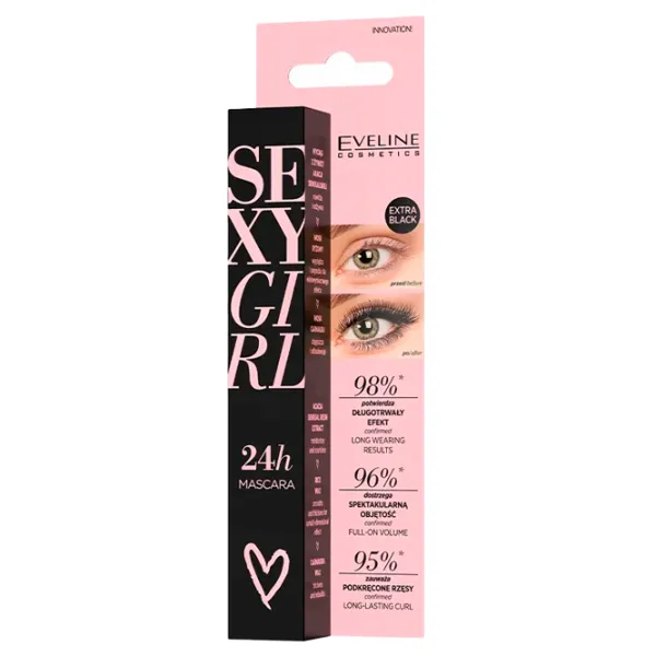 Rimele pentru gene Eveline Cosmetics EV Sexy 0.01l / Black photo 1