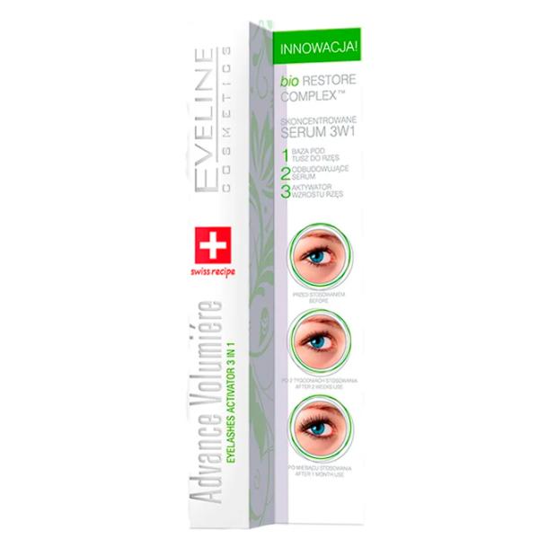 Rimele pentru gene Eveline Cosmetics Advance  0.01l / White photo 1