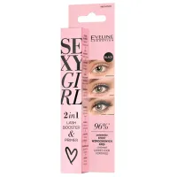 Тушь для ресниц Eveline Cosmetics Serum-primer 0.01л / Черный