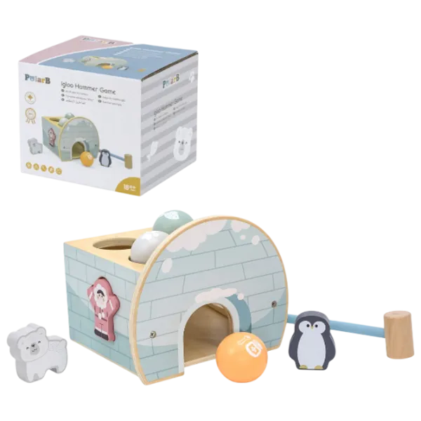 Развивающий набор VIGA PolarB Igloo Hammer Game 44097 1+ / Синий photo 1