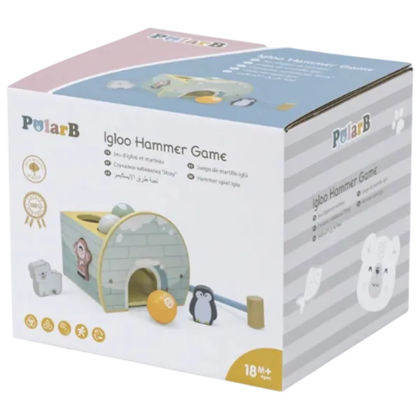 Развивающий набор VIGA PolarB Igloo Hammer Game 44097 1+ / Синий photo 5