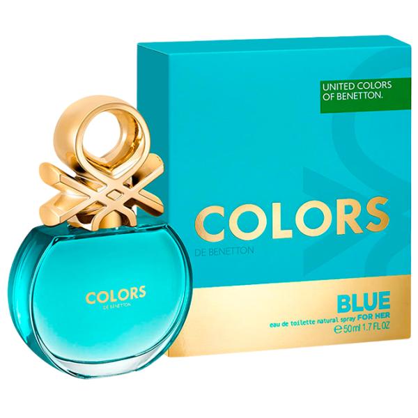Парфюм для женщин Benetton COLORS BLUE FOR HER Туалетная вода / Древесный photo 1