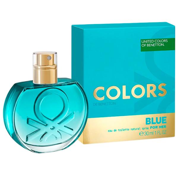 Парфюм для женщин Benetton COLORS BLUE FOR HER Туалетная вода / Древесный photo 1