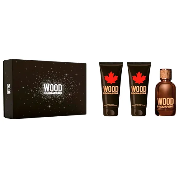 Парфюмерный набор для мужчин Dsquared2 Wood Pour Homme Туалетная вода / Древесный photo 1