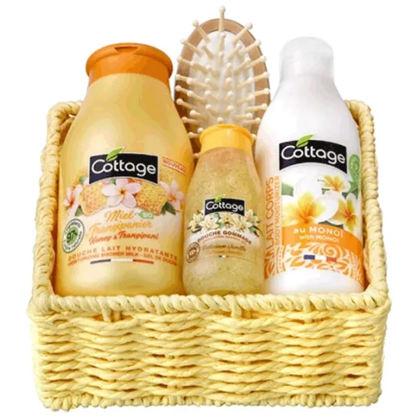 Seturi cosmetice unisex Cottage COFFRET LAIT MIEL & FRANGIPANIER 4 / 0.05l photo 1