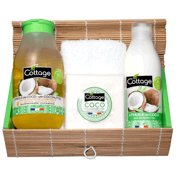 Наборы косметики для женщин Cottage COCONUT OIL BEAUTY RITUAL GIFT BOX 3 / 0.2л photo 1