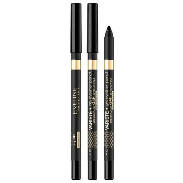 Creion pentru ochi Eveline Cosmetics EV Variete Gel Eye  / Black photo 1