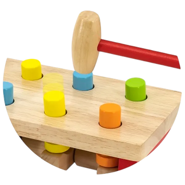 Joc educativ VIGA Pound a Peg 59719 3+ / Red photo 2