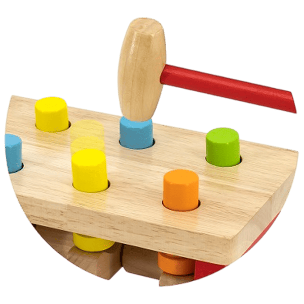 Joc educativ VIGA Pound a Peg 59719 3+ / Red photo 2