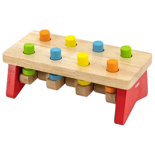 Joc educativ VIGA Pound a Peg 59719 3+ / Red photo 4