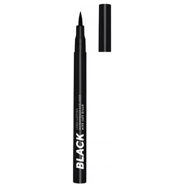 Подводка для глаз Lamel EYELINER WITH SOFT BRUSH 0.0006л / Черный photo 1