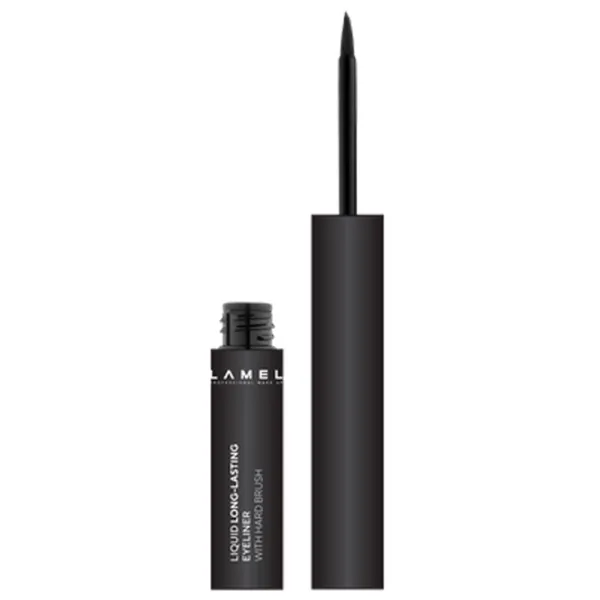Eyeliner pentru ochi Lamel PROFESSIONAL EYELINER LIQUID WITH HARD BRUSH 0.0016l / Black photo 1