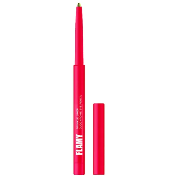 Creion pentru ochi Lamel FLAMY TWINKLE LINER  / Green photo 1