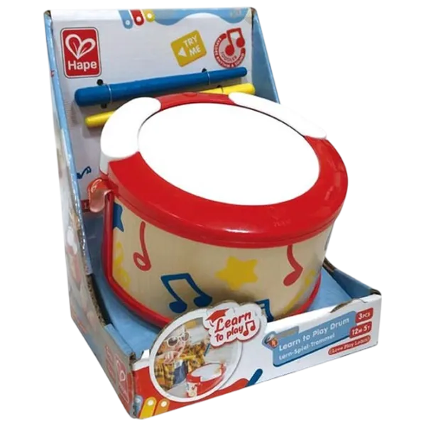 Барабан Hape Learn to play 3 года / Красный photo 2