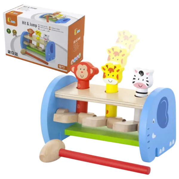 Joc educativ VIGA Animals Hit & Jump 50683 1.5+ / Multicolor photo 1