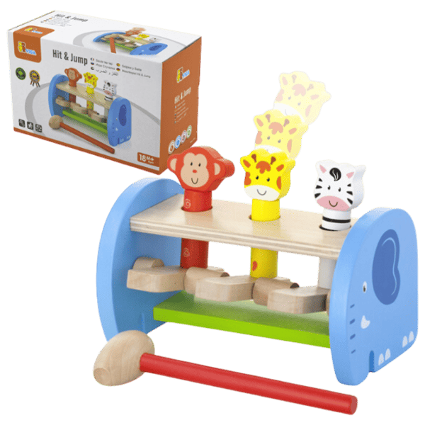 Joc educativ VIGA Animals Hit & Jump 50683 1.5+ / Multicolor photo 1