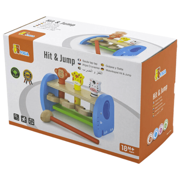 Joc educativ VIGA Animals Hit & Jump 50683 1.5+ / Multicolor photo 2