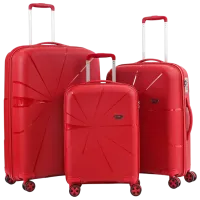 Valiză CCS 5264 Set 105l/ Burgundy