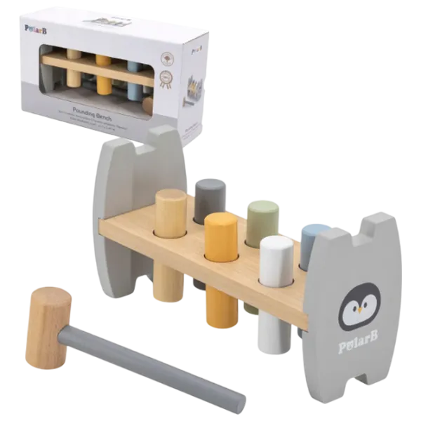 Joc educativ VIGA PolarB Pounding Bench 44207  1+ / Gray photo 1