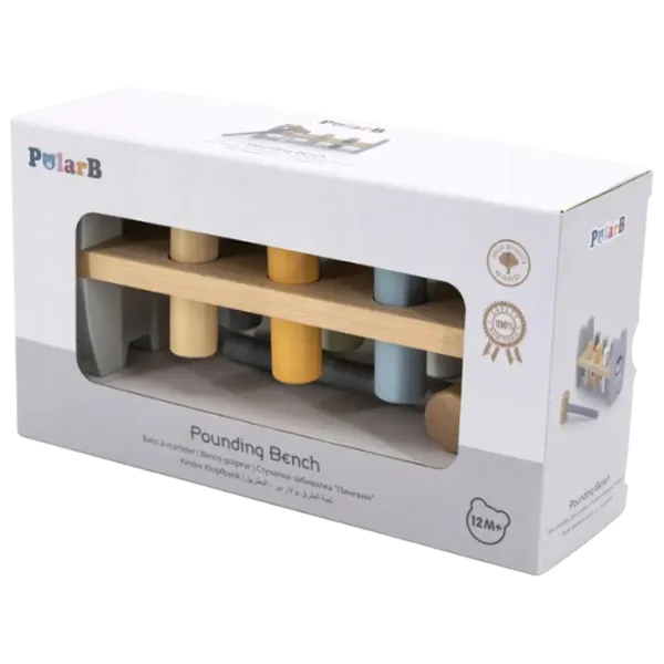 Joc educativ VIGA PolarB Pounding Bench 44207  1+ / Gray photo 5