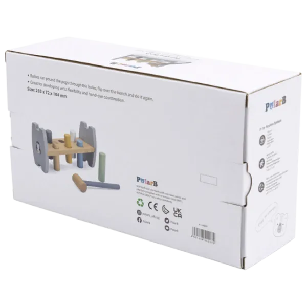 Joc educativ VIGA PolarB Pounding Bench 44207  1+ / Gray photo 6